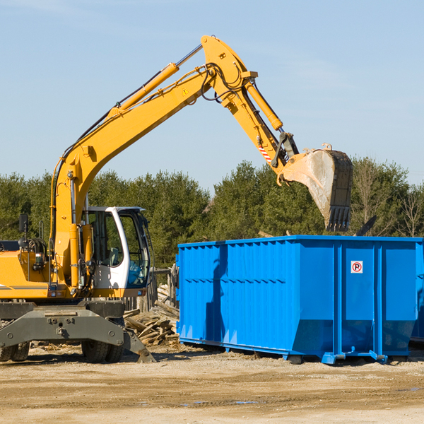 what size residential dumpster rentals are available in Utica